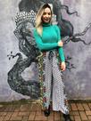 Calça pantalona indiana