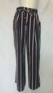 Calça pantalona listrada viscolinho