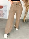 Calça Pantalona Moletom Feminina Wide Leg Inverno com Bolso
