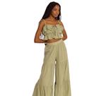 Calca Pantalona Noronha Menta Borana
