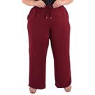 Calça Pantalona Plus SIze Feminina Cintura Alta Dunas Tendencia
