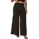 Calça Pantalona Tricot Feminina Moda Confortável Estilo Elegante Outono Inverno