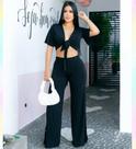 Calça pantalona Calça pantalona