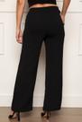 Calça Pantalona Wide Leg Duna Amarração Bolsos Preto
