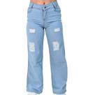 Calça pantalona wide leg menina infantil juvenil 10 ao 16