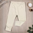 Calça para Bebê Em Suedine Algodão - Bege Champagne Suave