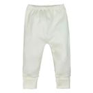 Calça para bebê suedine creme com pé reversível Calça para bebê suedine creme com pé reversível