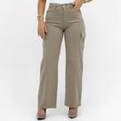 Calça People's Wide Leg Cargo em Sarja Feminina