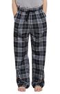 Calça Pijama Infantil Xadrez Cinza e Preto PATPAT Tamanho 13-14