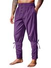 Calça pirata Runcati Renaissance com faixa no tornozelo masculina viking Calça pirata Runcati Renaissance com faixa no tornozelo masculina viking