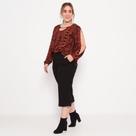 Calça Plus Pantacourt Com Bolsos - Preto - Tam. 48