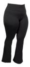 Calça Plus Size Bailarina Flare Boca De Sino Suplex Cós Alto