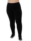 Calça Plus Size Feminina Anistia Fuso Veludo Cotele Preta