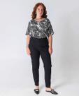 Calça Plus Size Feminina Jeans Skinny Push Up Preto-66049