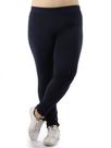Calça Plus Size Feminina Legging Fitness Grossa Azul Marinho
