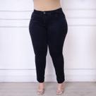 Calça Plus Size Feminina Premium Com Jeans Marmorizado Black Calça Plus Size Feminina Premium Com Jeans Marmorizado Black