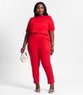 Calça Plus Size Feminina Secret Glam Vermelho