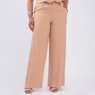 Calça plus size heavy flow com bolso fem