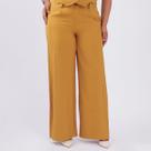 Calça plus size heavy flow com bolso fem