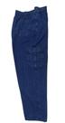 Calça Plus Size Jeans cargo com elástico 400, e cadarço na cintura, bolso lateral