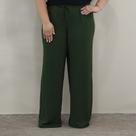 Calça Plus Size Pantalona Feminina Soltinha Elástico Fino na Cintura Cos Alto
