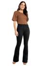 Calça preta flare chapa barriga e não desbota lunender 67832