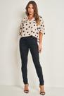 Calça preta não desbota skinny feminina ref:104746