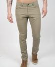 Calca Preta Slim Masculina Sarja / Brim Sport Fino Cáqui com Elastano Amel Jeans