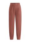 Calça PRETTYGARDEN 2025 Tendência Cintura Alta Tornozelo Vermelho Ferrugem XL