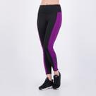 Calça Puma Fit Eversculpt Color Block Wording Feminina Preta e Roxa