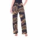 Calça Reta Com Bolso Crepe Estampada