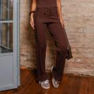 Calça Reta De Tricot Feminina Revanche Igaracy