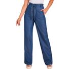 Calça reta liocel, cris jeans 3745