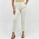 Calça Reverso em Sarja Mom Feminina