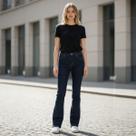 Calça Rubi Bootcut Flor de lis -