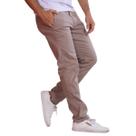 Calça Sarja Bolso Embutido Bolso Faca Sport Fino Social Masculino