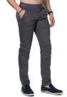 Calça Sarja Cinza Skinny Bolso Faca Com Elastano Premium