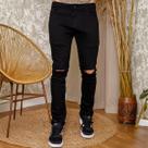 Calça Sarja Com Rasgo No Joelho Masculina Revanche Branson