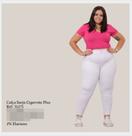 Calça sarja feminina plus com elastano