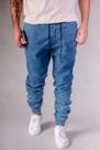 Calça Sarja Jogger Jeans claro rajadoMasculina