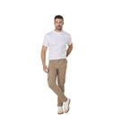 Calça Sarja Masculina Casual Cargo Reta Max Denim 11174 Caqui