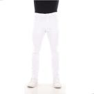 Calça Sarja Masculina com Elastano Lycra Confortável Skinny Branca