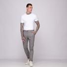 Calça Sarja Masculina Slim Com Elastano Premium Cinza Claro Cor:CinzaTamanho:42
