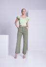 Calça Sarja Reta Cropped Chapa Barriga LUNENDER 20981