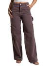 Calça Sarja Sawary Wide Leg - 283232 MARROM 40