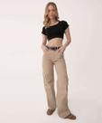 Calça Sarja Wide Leg Feminina Cargo Biotipo-89039
