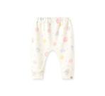 Calça Saruel Bebê em Suedine "Off White Bolhas" Pingo Lelê 66740