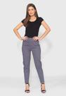 Calça Skinny 7873 Cinza Bella Canvas - Cintura Alta F075