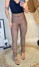 Calça Skinny Com Cinto Forrado Malha Pop Moda Blogueira