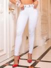 Calça Skinny Com Cinto Personalizado PitBull Jeans 87547 COR:BRANCOTAMANHO:36